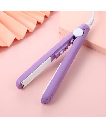 1 Pc Mini Hair Curler - Ceramic 2 in 1 Curler & Straightener for Short & Fine Hair - 1/2 Inch Barrel - Compact & Portable (Purple - Buy Online on GoSupps.com