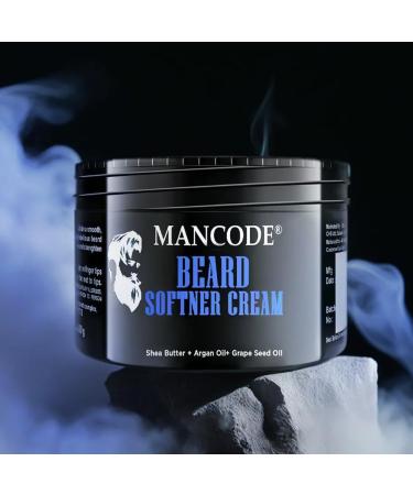 Softener Cream for Mustache & Beard - Long Lasting Moisturization | Argan Almond Walnut Oil & Shea Butter | Paraben & Sulfate Free | 100g - Buy Online on GoSupps.com