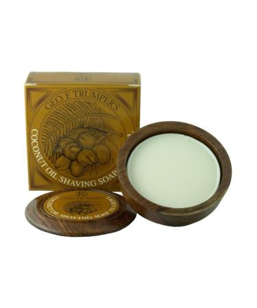 Geo F Trumper Wooden Shave Bowl - Coconut (Sensitive/Dry Skin) 80 g