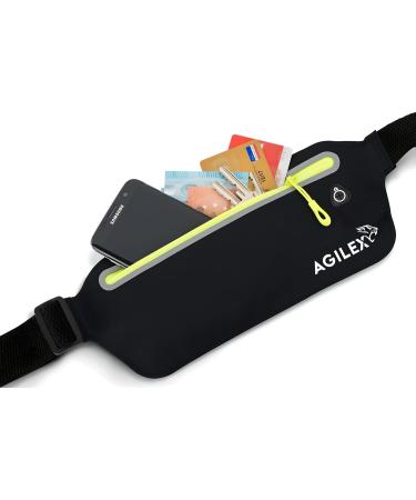 Agilex Passport Running Bag & Sports Belt for All Smartphones - Black/Neon | Jogging Fitness & Travel Accessory - Buy Online on GoSupps.com