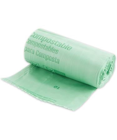 RSVP International 1 Gallon Kitchen Compost Pail with Compostable Bags - Green - Buy Online on GoSupps.com