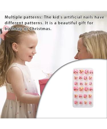 dijiusidy 1 Set Christmas Nail Wraps Cartoons Style Decor Adorable False Fingernails Children Removable Art Decals DIY Manicure PNT-16-19 - Buy Online on GoSupps.com
