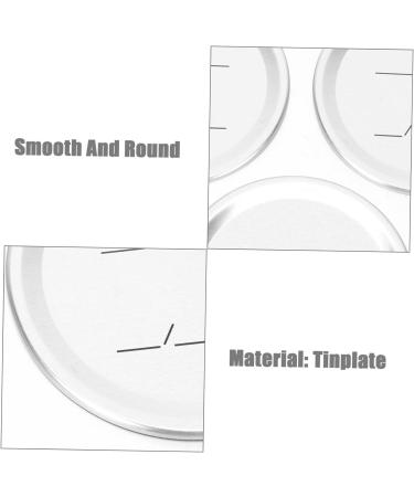 ABOOFAN 60 Pcs Mason Jar Lids Canning Jar Caps Mason Canning Lids Sprouting Can Sealing Caps for Bottles Pumpkin Napkin Holder Regular Mouth Mason Jar Lid Metal Lids Cup Lid Split Tinplate - Buy Online on GoSupps.com