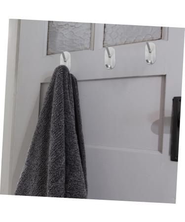 ABOOFAN 8 Pcs No Punching Hook Stainless Steel Hooks Wall Hooks Steel Hook for Wall Bathroom Door - Buy Online on GoSupps.com