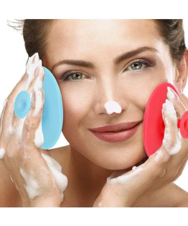 Benkeg Facial Brush - 4Pcs Facial Brush Silicone Cleansing Pad Pore Cleansing Pad Acne Removal Facial Brush Baby Shower Tool Brush Random Colors - Buy Online on GoSupps.com