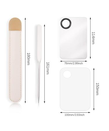 6Pcs Stainless Steel Makeup Spatula Set | Korean Foundation Palette with Applicator Tool for Professional Makeup Artists - Buy Online on GoSupps.com
