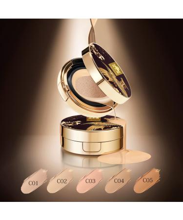 CATKIN BB Cream Air Cushion Foundation - Full Coverage, Moisturizing Concealer, Free Refill - Medium Warm Camel 0.46 oz - Buy Online on GoSupps.com