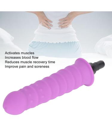 Soft Silicone Replacement Head for Deep Tissue Massage Gun 0.71 Inch Comfortable Muscle Massager in Purple - Buy Online on GoSupps.com