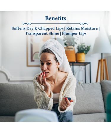 Blue Nectar Shubhr Orange Lip Balm & Gloss | Ayurvedic Lip Care with Ghee & Vitamin C | Paraben & Sulphate Free | 100% Natural (0.5 oz 10 Herbs - Buy Online on GoSupps.com