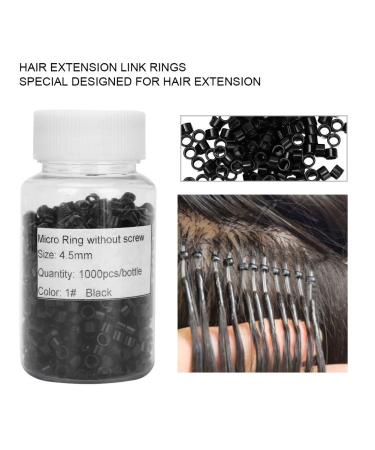 1000 Pcs Aluminum Micro Left Rings for Hair Extensions | Pearl Screw Micro Rings Tool - International Shipping - Buy Online on GoSupps.com