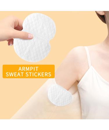 Arqumi 100 Pack Disposable Underarm Sweat Pads - Invisible Sweat Absorber for Women & Men - Summer Perspiration Shield - Comfortable & Unflavored - White Sweat Pads - Buy Online on GoSupps.com