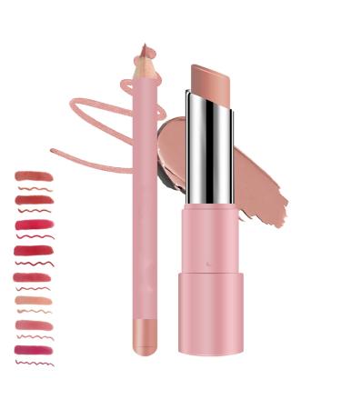 Joyeloo Lip Balm Joyeloo Lip Glaze Genli Pink Drip Genli Lifter Glaze Oil Balm Pink Drip with 24hrs Of Smooth 2 In 1 Long-Lasting Waterproof Lipbalm Set (06#)