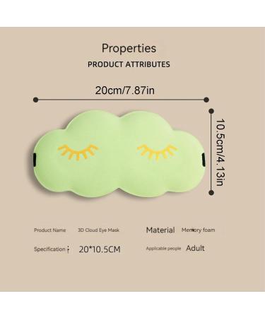 Buy 3D Cloud Shape Foam Eye Mask - Ergonomic Sleeping Blindfold with Adjustable Button | International Shipping Available - Buy Online on GoSupps.com
