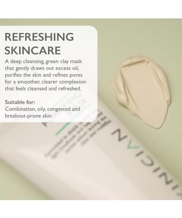 SKINICIAN Purifying Mask - Powerful Green Clay Beauty Face Mask - Deep Cleansing Clay Mask for Acne-Prone Skin - Blackhead Remover Minimises Pores -Acne Treatment - Vegan & Cruelty Free (200ml) - Buy Online on GoSupps.com