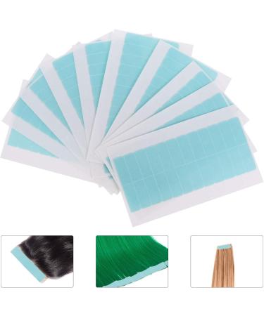 Minkissy 10 Sheets Seamless Hair Extension Film Wig Replacement Double Sided Sticky Tape Hair Chopsticks for Women Hair Scrunchie Chiffon Extension Tape Glue No Trace Extend - Buy Online on GoSupps.com