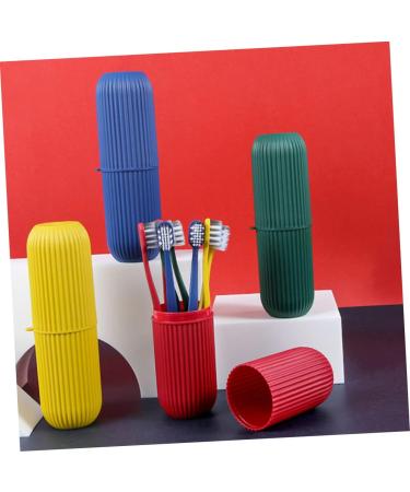Lalafina Travel Toothbrush Covers - Portable Blue Toothbrush Holder for Kids & Adults | 8-Pack Travel Toothpaste & Toothbrush Case | Ideal for Camping & Travel - Buy Online on GoSupps.com