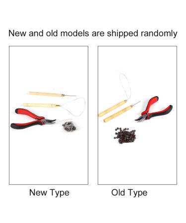 100 PCS Silicone Beads Hair Extension Kit - Micro Rings Hook Needle Pulling Loop & Plier Tool - Perfect for DIY Hair Extensions - Buy Online on GoSupps.com