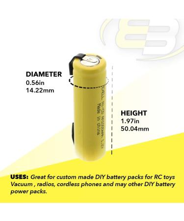 Buy Exell Battery 5-Pack 1.2V 1000mAh AA NiCD Rechargeable - Compatible with Telecom UPS Smart Grid & More - International Shipping Available - Buy Online on GoSupps.com