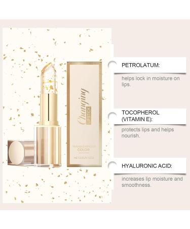  G n rique Color Changing Lipstick Nourishing Plumping Lipstick Dewy Glow Lip Balm Long-Lasting Moisturizing Formula Gold Foil Finish Ideal for Makeup Prep Dating Shopping Day and Night - Buy Online on GoSupps.com