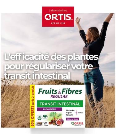  Ortis Ortis - Duo Fruits & Fibres Regular Promopack 2 x 24 Cubes - Food Supplement to Promote Intestinal Transit - Pa - Buy Online on GoSupps.com