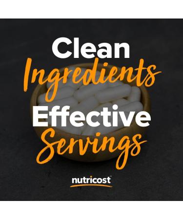 Nutricost Betaine HCl + Pepsin 790mg Capsules - 240 Count, Gluten Free & Non-GMO - Buy Online on GoSupps.com