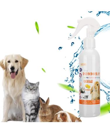 Atyhao Pet Odor Eliminator - 220ml for Small Animals | Rabbit Cage Odor Remover - Lemon Scent for Urine Vomit & Drool - Buy Online on GoSupps.com
