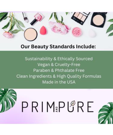 Prim and Pure Kids Makeup Gift Set - Fairy Purple Stencil Bioglitter Eyeshadow Lip Gloss Cosmetic Bag & Brush Accessories | Perfect Gift for Little Beauties - Buy Online on GoSupps.com