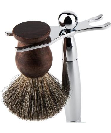 Stylish Stainless Steel Razor Holder for Men - 17cm Practical Shaving Brush Stand | Perfect Gift for Home & Travel - Buy Online on GoSupps.com
