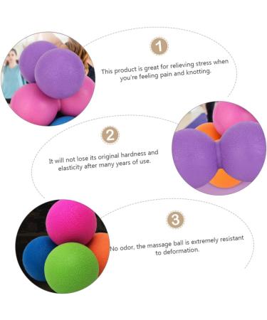 Magiclulu 6 STK Yoga Ball Massage Roller - Ero-Nuss Lacrosse Foot Massager for Muscle Relaxation and Fascia Release - Perfect for Home and Travel - Buy Online on GoSupps.com