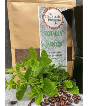 Medicinal Mushroom Reishi & Ground Mint Mushroom Coffee 1x 110g Bag - Toatally Minted- By The Lincolnshire Mushroom Co. - Buy Online on GoSupps.com