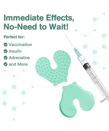 Shot Blocker for Injections - Reusable Pain Reducer for Kids & Adults | Pain Relief Device - Paw Print Green - Buy Online on GoSupps.com