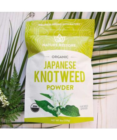 Organic Japanese Knotweed Powder 8oz | Natural Trans-Resveratrol | USDA Certified, Non-GMO, Gluten-Free | Polygonum Cuspidatum Supplement - Buy Online on GoSupps.com