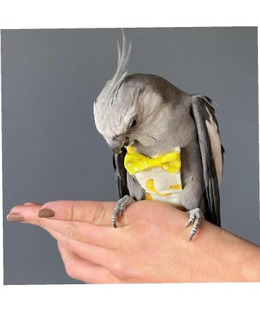 Colorful Parrot Diaper for Small Birds - Cute Banana Flight Suit & Bow Tie Pants for Pigeons & Cockatiels - Buy Online on GoSupps.com