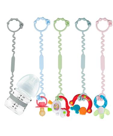 Yunaeduo Silicone Sippy Cup Leash - 2 Pack Sippy Cup Straps for Babies - Food Grade Silicone, Gray Grey - Keep Cups Off Floor, Sanitary, Dishwasher Safe - Buy Online on GoSupps.com