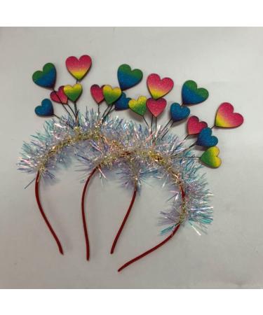 FRCOLOR Valentines Day Heart Head Boppers Headband Red Heart Hair Hoop Valentine Party Hair Accessories Photo Props - Buy Online on GoSupps.com