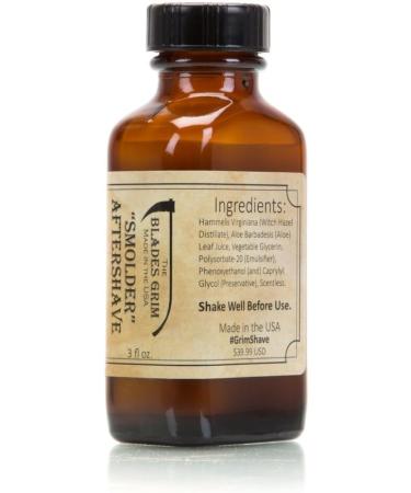 Handmade Aftershave Oil - Smolder | 100% USA Made | 3oz - International Shipping Available - Buy Online on GoSupps.com