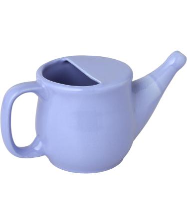 Ceramic Neti Pot Set with 5 Sachet Neti Salt - Spill Proof, Microwave Safe - Light Voilet Color - 250 ML - Buy Online on GoSupps.com