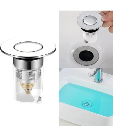 Metal Bouncing Core Filter Cover With Basket Shower Floor Drain Bathroom Trap Hair Stopper Basin Faucets Accessory Bathroom Sink Drain - Buy Online on GoSupps.com