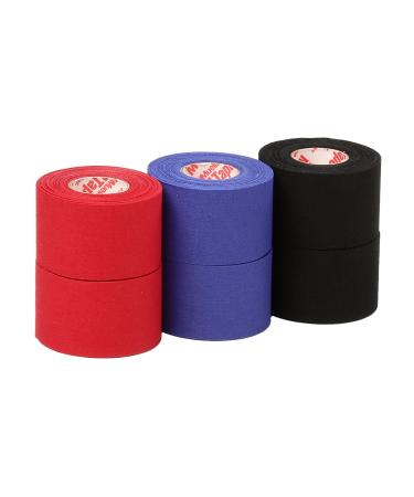 Mueller Athletic Tape Sports Tape Red Blue. Black 6 rolls