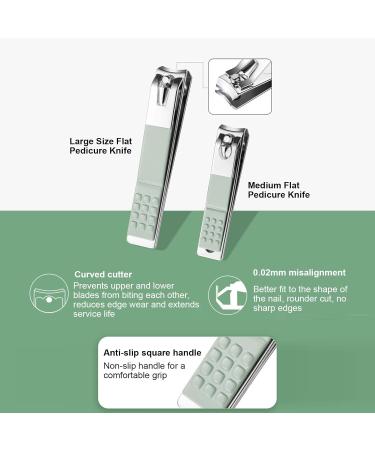 Siuke Nail Clipper Set - Portable Manicure & Pedicure Tool Kit with Nail File Trimmer & Eyebrow Trimmer for Hand & Foot Care - International Shipping Available - Buy Online on GoSupps.com