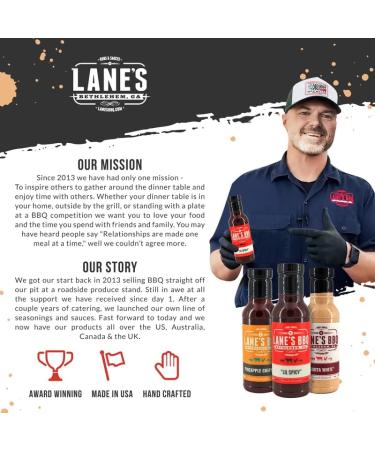 Lane's BBQ 'Lil Spicy' Sauce - 382g (13.5 oz) - Buy Online on GoSupps.com