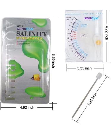 Abnaok Salinity Tester - Accurate Automatic Hydrometer for Fish Tanks & Ponds - Sea Specific Gravity Test for Saltwater & Freshwater - Buy Online on GoSupps.com