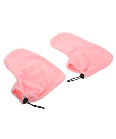 Beavorty 1 Pair Wax Warm Foot Cover Paraffin Wax Bath Liner Paraffin Bath Socks Paraffin Wax Foot Warming Cover Gloves Wax Warmer Hand Foot Liners and Bag Insulation Cotton Boots 28X20X0.9CM Pink