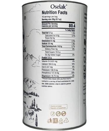 Oselak Donkey Milk Powder 200g Pure and 100% Natural High in Calcium Iron and Vitamin D Similar to Human Breast Milk Rich in Whey Protein Vitamins and Minerals Nothing Added Nothing Removed - Buy Online on GoSupps.com