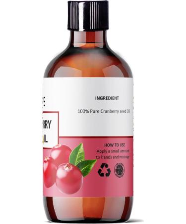 OSLOVE Unrefined Cranberry Seed Oil 4 oz - Cold Pressed - Moisturizer for Skin & Hair - Anti-Aging & Softening Benefits - International Shipping Available - Buy Online on GoSupps.com