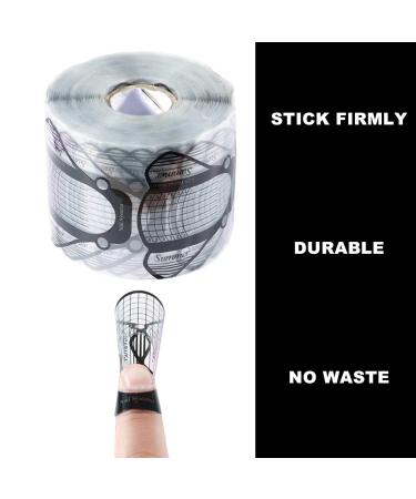 500PC Self-Adhesive Nail Extension Stickers | PVC Nail Art Forms & Decoration Guides | Nail Accessories for Perfect Nail Extensions - Buy Online on GoSupps.com