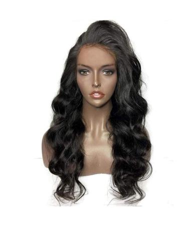 Body Wave Lace Front Wig Pre Collected Remy Brazil Body Wave Human Hair Lace Wig Women Black 150 Density Hair 20 inches