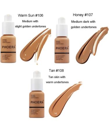 Glamza PHOERA Foundation Concealer 110 TRUFFLE | Full Coverage, Matte Finish, Long Lasting - Buy Online on GoSupps.com