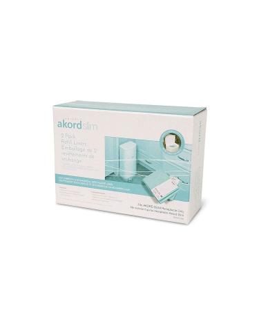 Janibell Brand Akord Diaper Disposal Liners for 280 Slim Model Scented 2-Pack Refills the Continuous Liner System Eliminates Waste