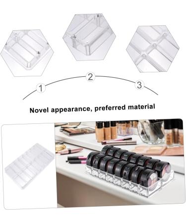 Mipcase 2pcs 16 Grid Storage Box Clear Makeup Organizer Powder Storage Holder Desk Jewelry 21.7x11.8x2.5cmx2pcs As Shownx2pcs - Buy Online on GoSupps.com